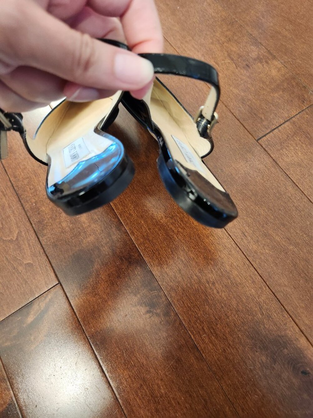 Jimmy Choo slingback flats in black patent leather size 37.5 - Picture 5 of 9